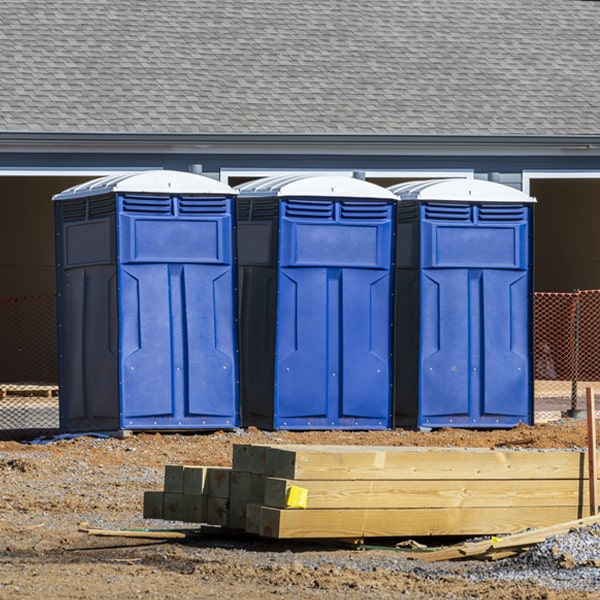 what is the expected delivery and pickup timeframe for the portable toilets in Venango NE